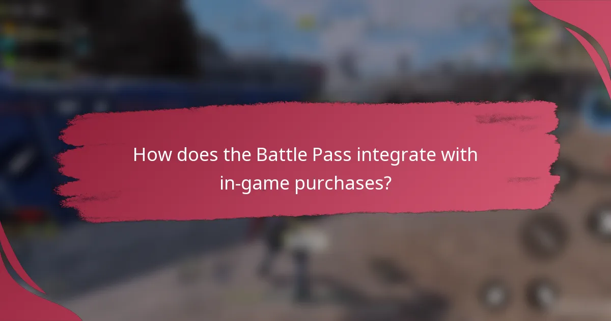 How does the Battle Pass integrate with in-game purchases?